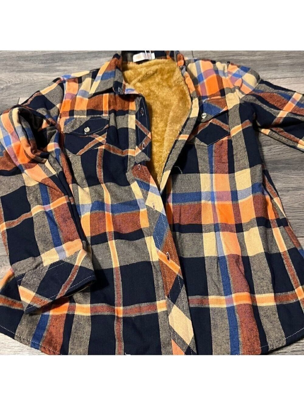 Jiang VI Xuan size large lined flannel shirt